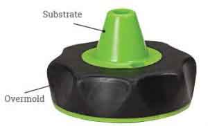 substrate and overmold